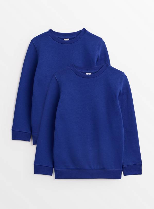 Blue Crew Neck Sweatshirt 2 Pack 10 years